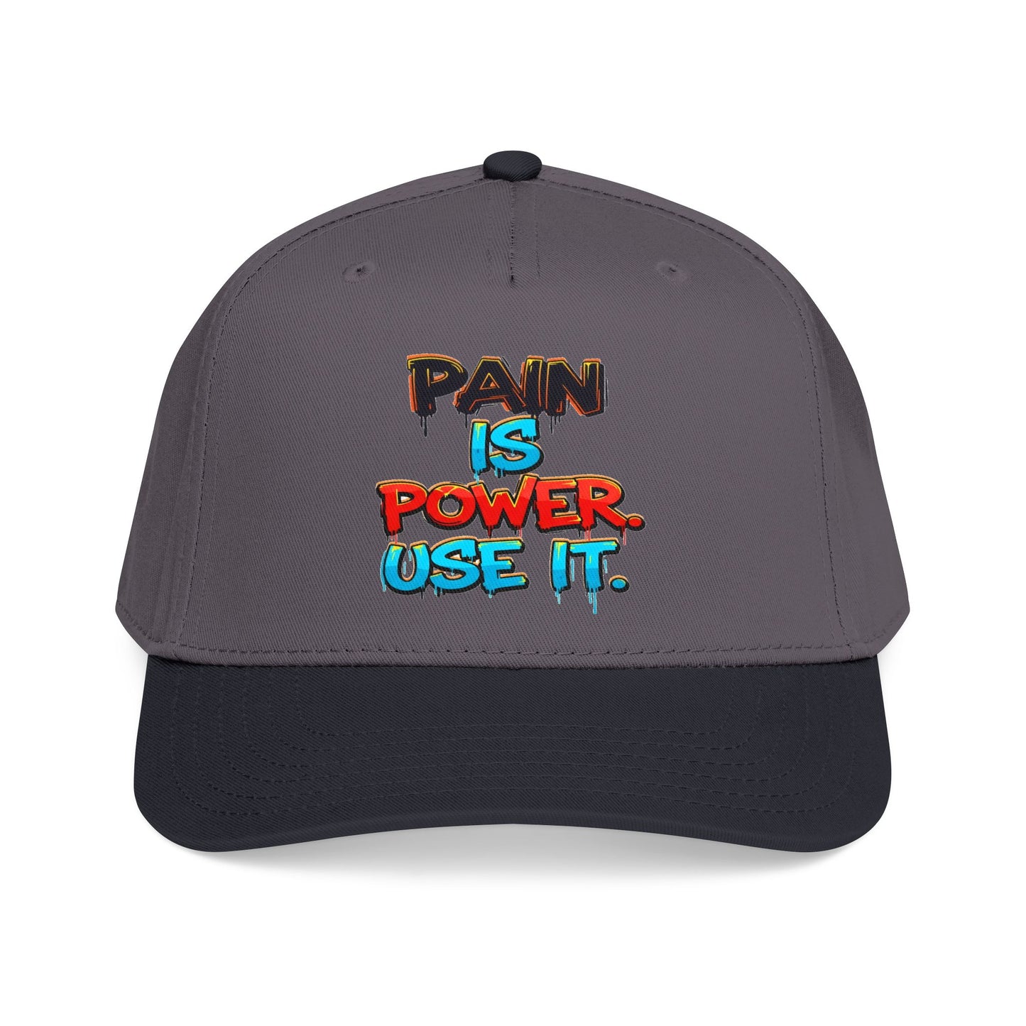 Baseball Cap — "Pain Is Power. Use It." Motivational Streetwear Hat