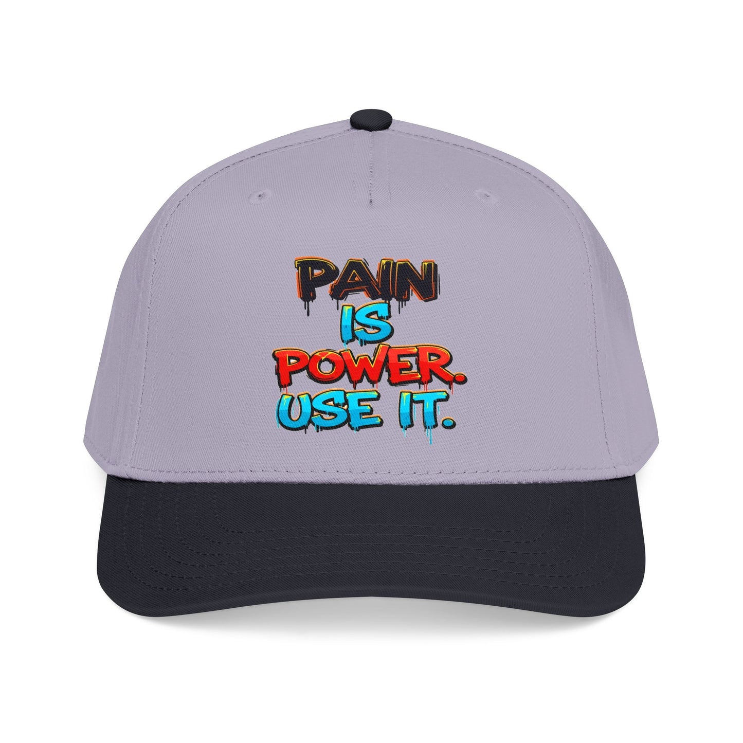 Baseball Cap — "Pain Is Power. Use It." Motivational Streetwear Hat