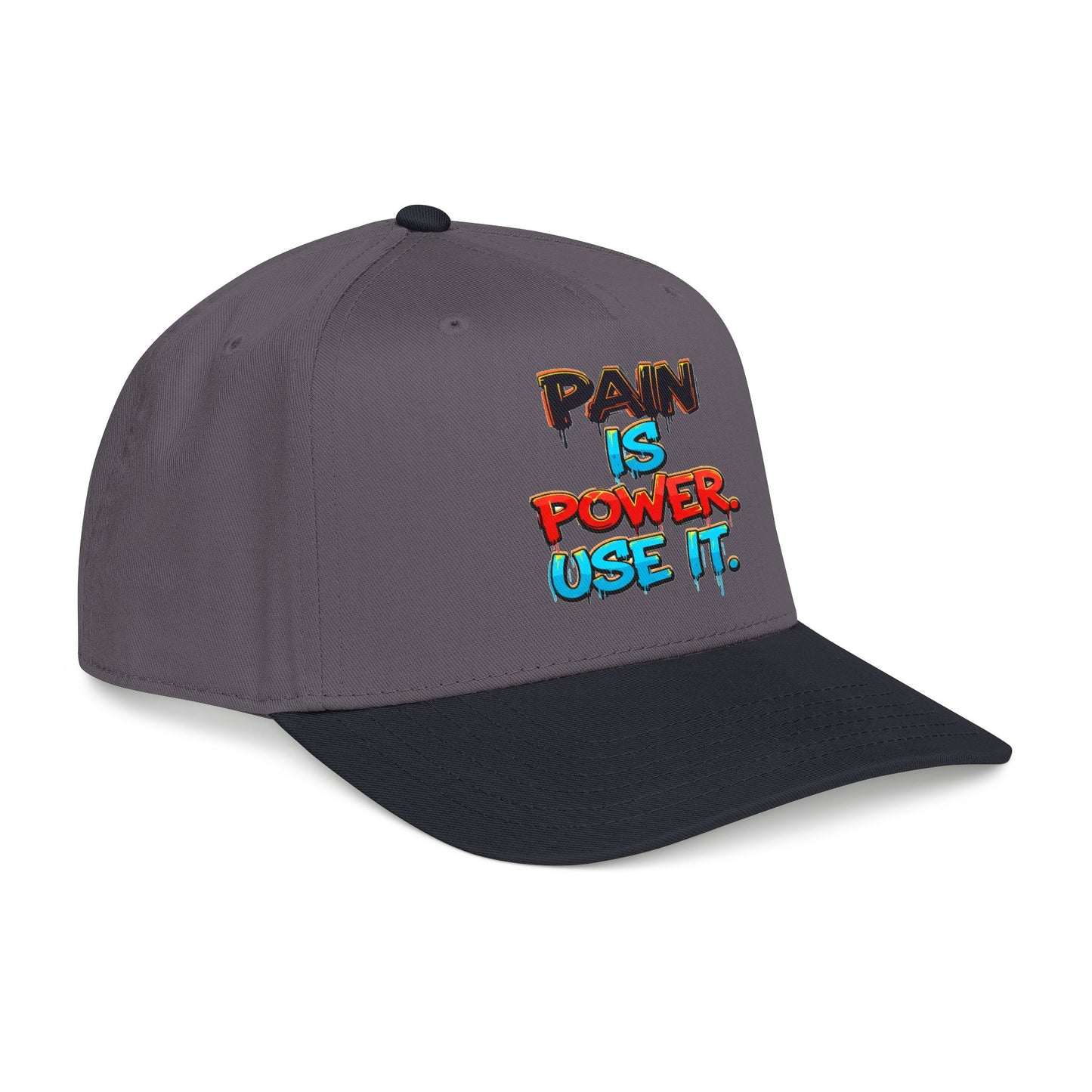 Baseball Cap — "Pain Is Power. Use It." Motivational Streetwear Hat
