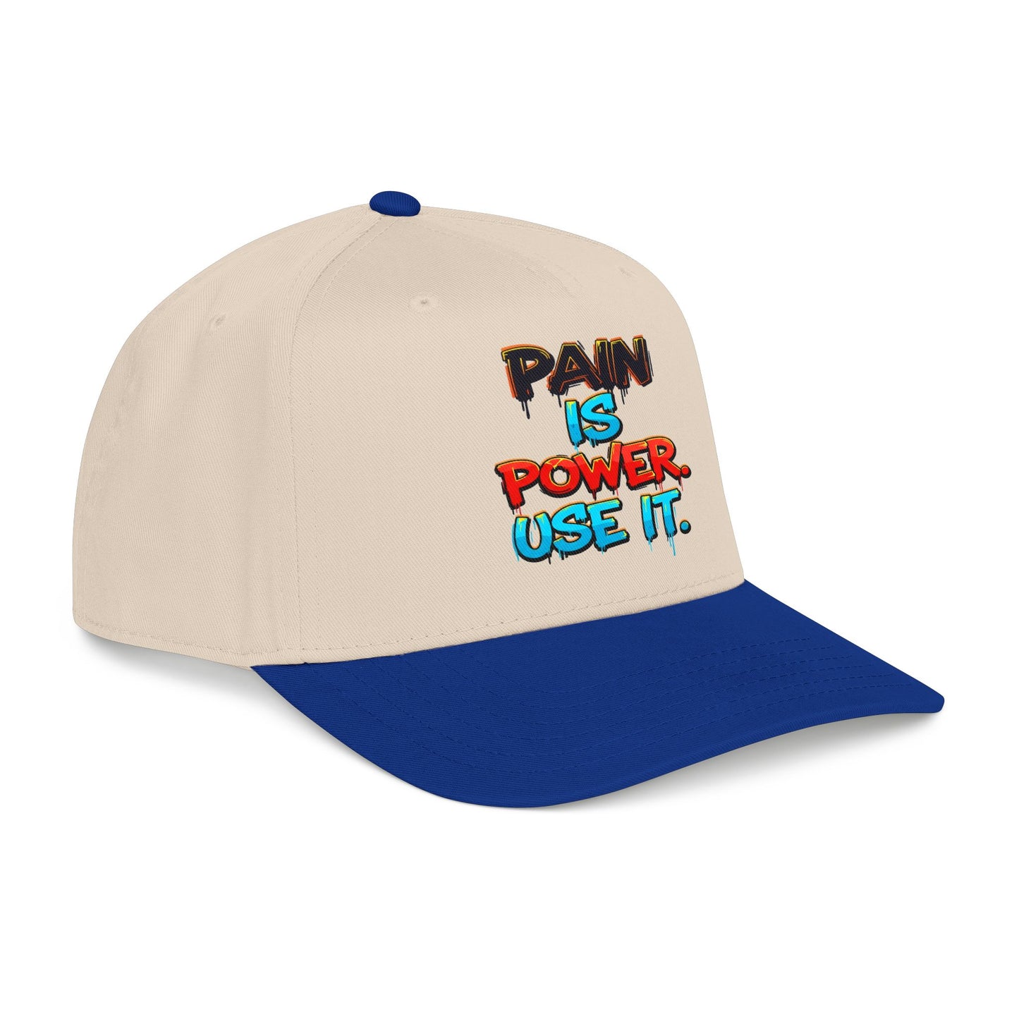 Baseball Cap — "Pain Is Power. Use It." Motivational Streetwear Hat