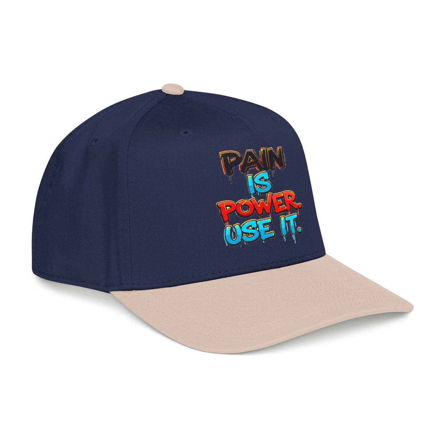 Baseball Cap — "Pain Is Power. Use It." Motivational Streetwear Hat