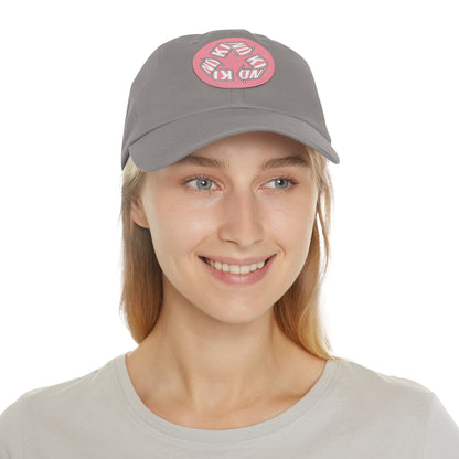 KIND Dad Hat with Leather Patch, Motivational Baseball Cap, Stylish Sun Hat