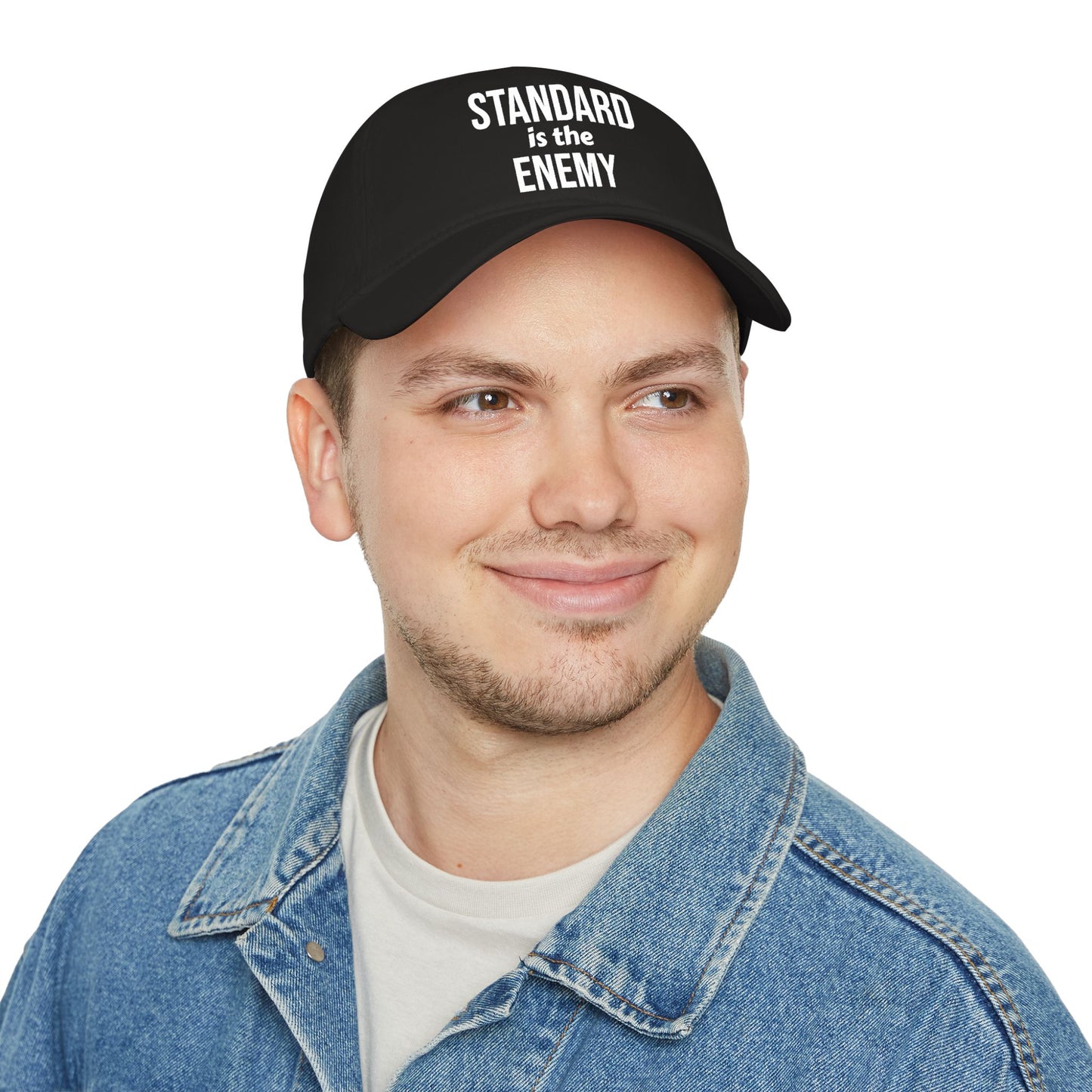 "Standard Is The Enemy" Low Profile Baseball Cap – Bold Statement Dad Hat