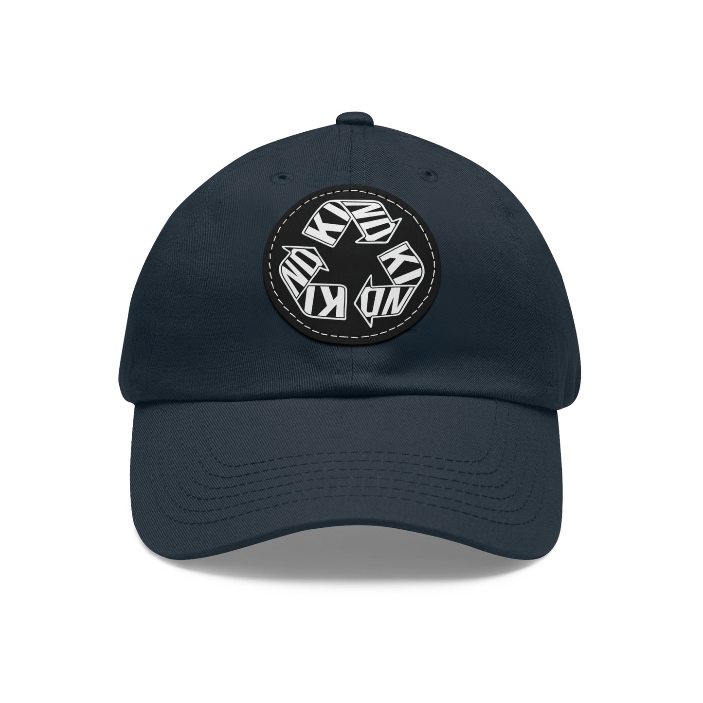 KIND Dad Hat with Leather Patch, Motivational Baseball Cap, Stylish Sun Hat