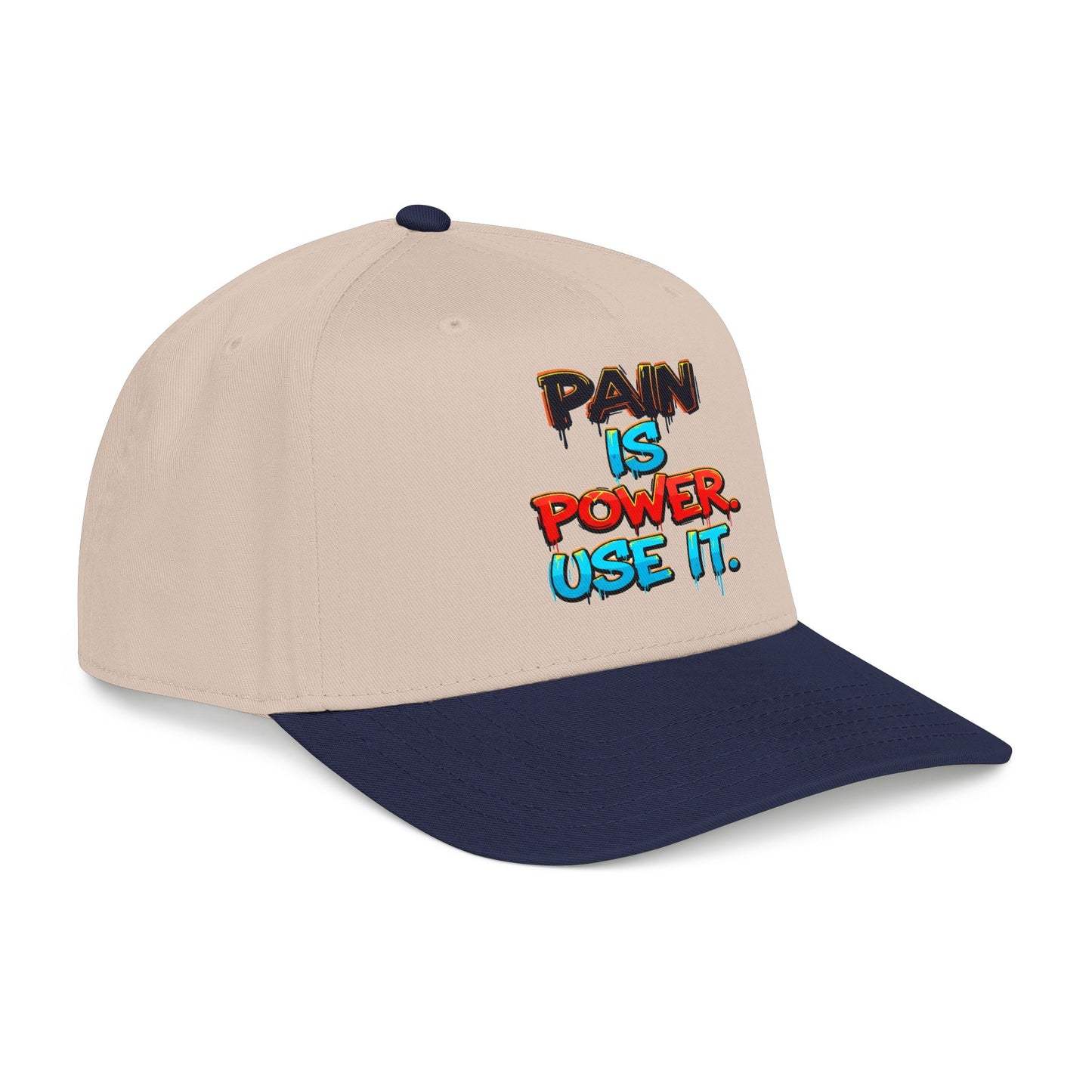 Baseball Cap — "Pain Is Power. Use It." Motivational Streetwear Hat