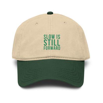 Slow Is Still Forward — Embroidered Washed Baseball Cap