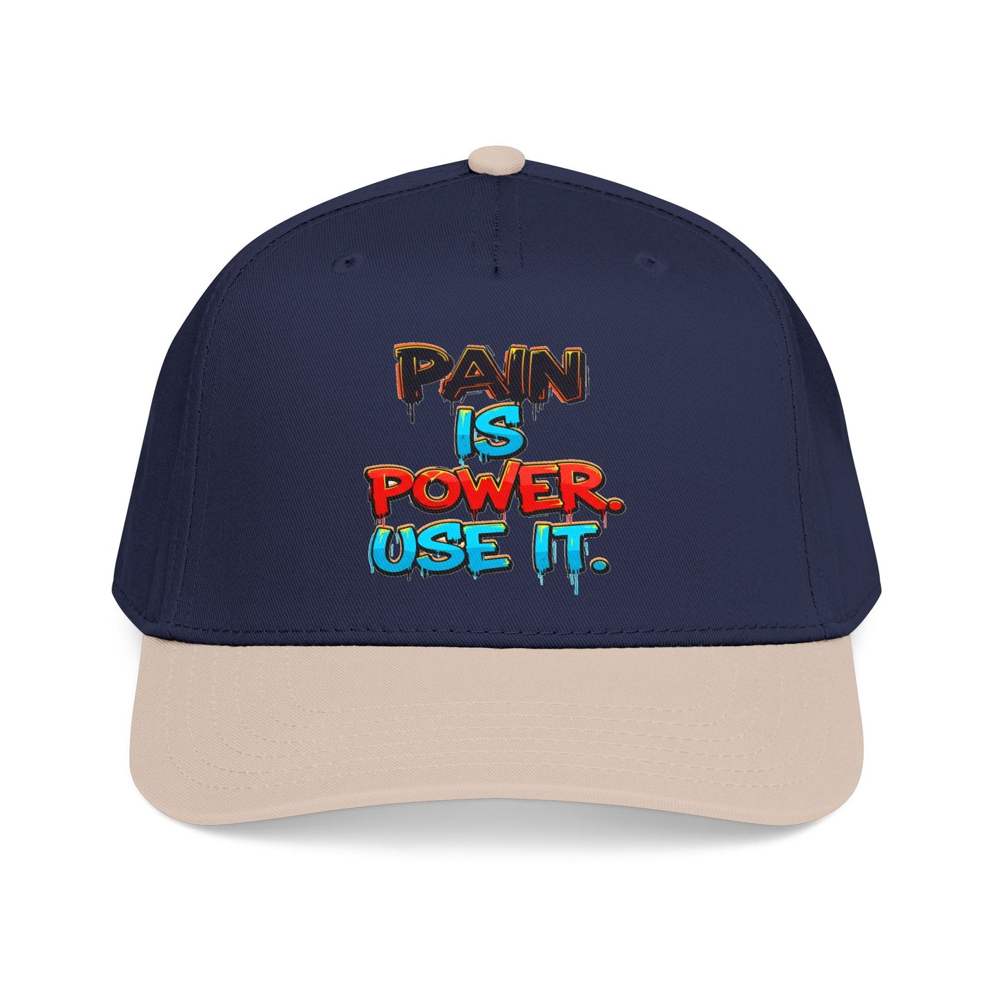 Baseball Cap — "Pain Is Power. Use It." Motivational Streetwear Hat
