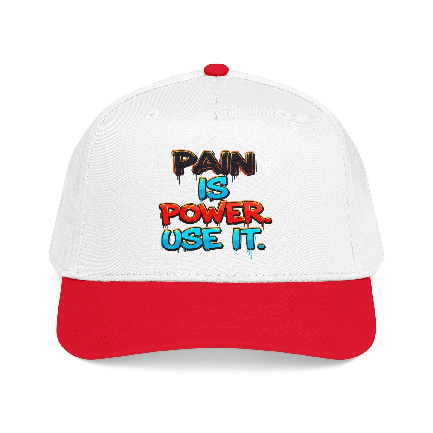 Baseball Cap — "Pain Is Power. Use It." Motivational Streetwear Hat