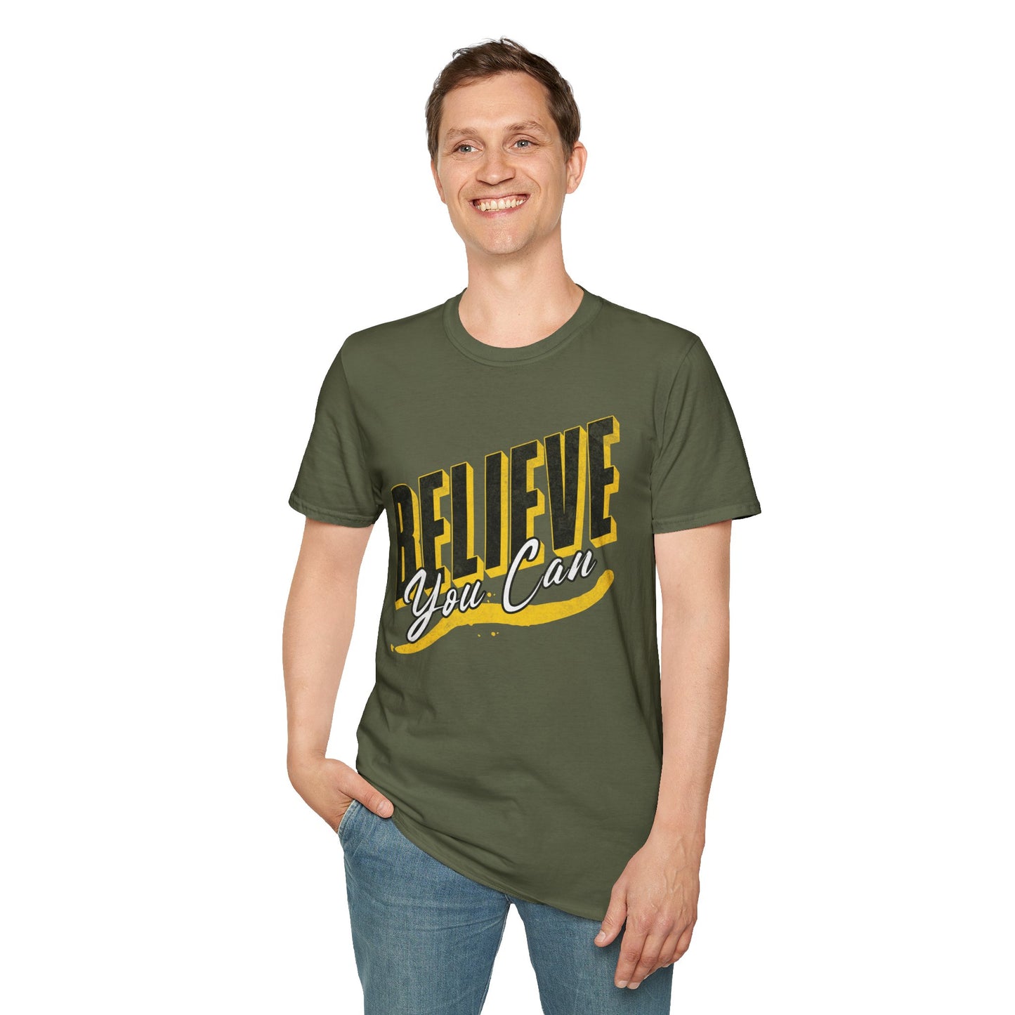Believe you can T-Shirt, Motivational Tee, Unisex Graphic Shirt, Gift, Casual Wear, Summer Fashion