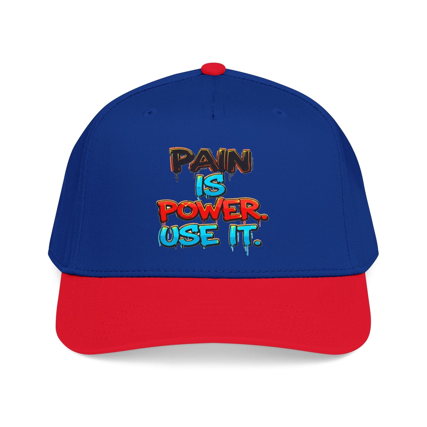 Baseball Cap — "Pain Is Power. Use It." Motivational Streetwear Hat