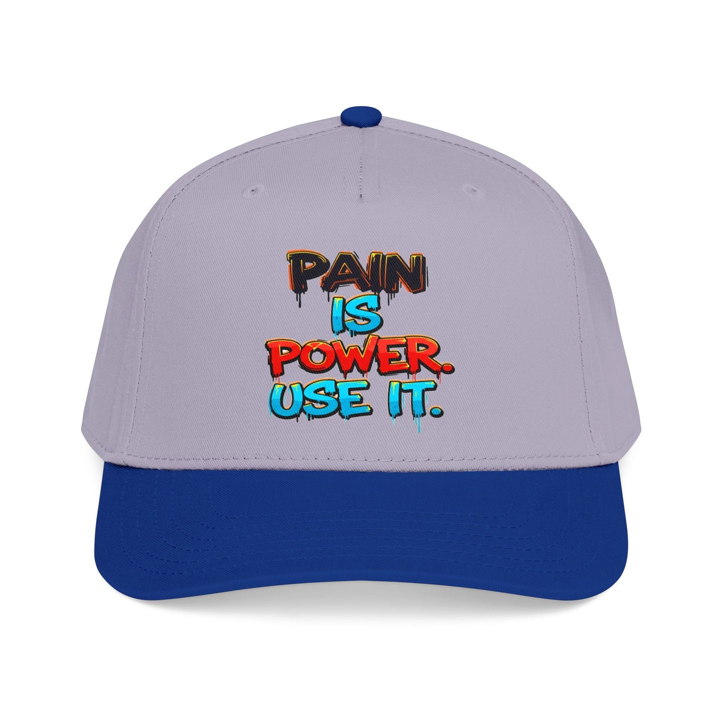 Baseball Cap — "Pain Is Power. Use It." Motivational Streetwear Hat
