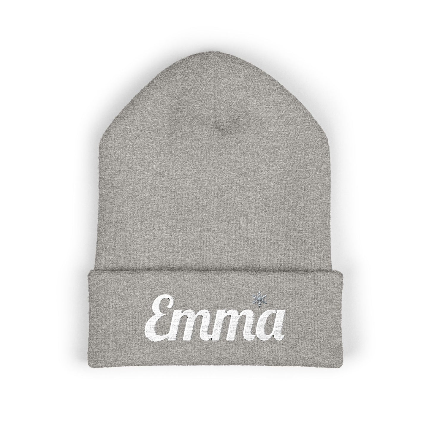 Personalized 'Emma' Embroidered Cuffed Beanie