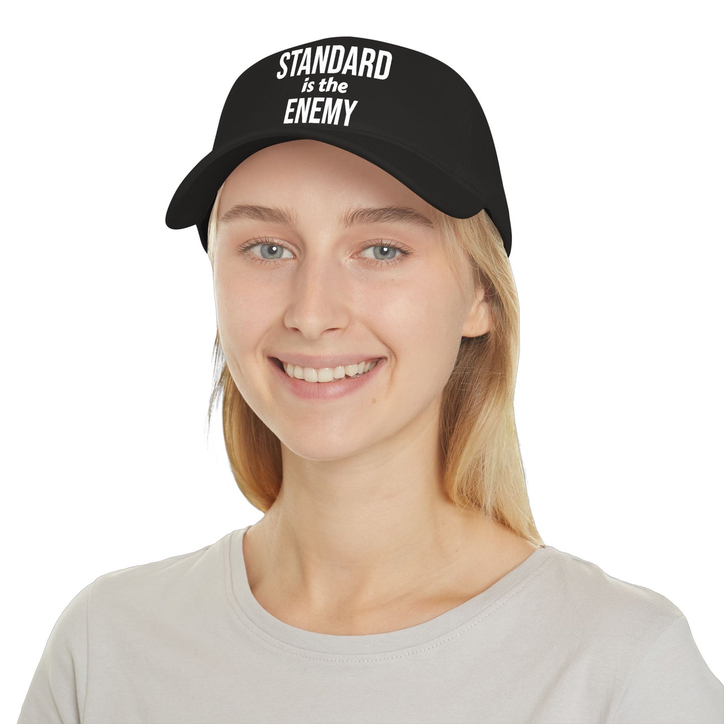 "Standard Is The Enemy" Low Profile Baseball Cap – Bold Statement Dad Hat