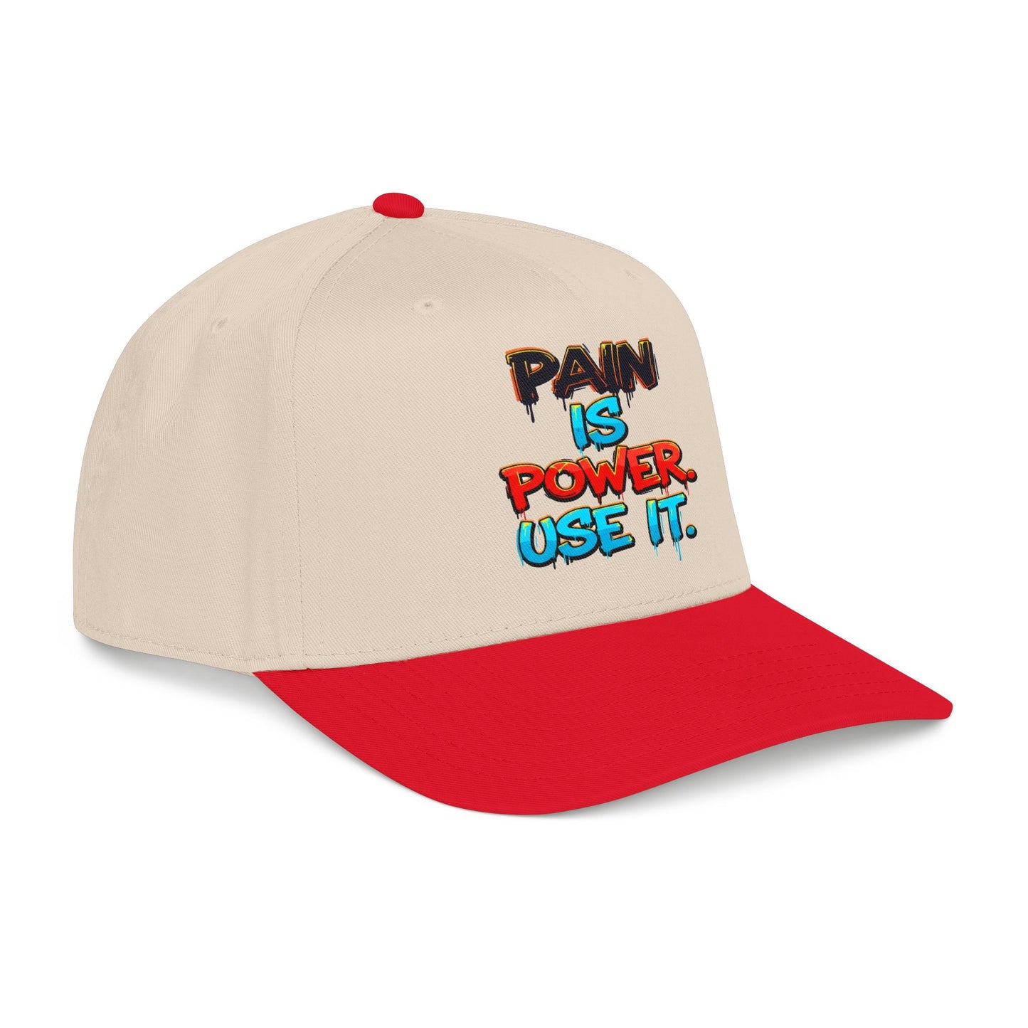 Baseball Cap — "Pain Is Power. Use It." Motivational Streetwear Hat