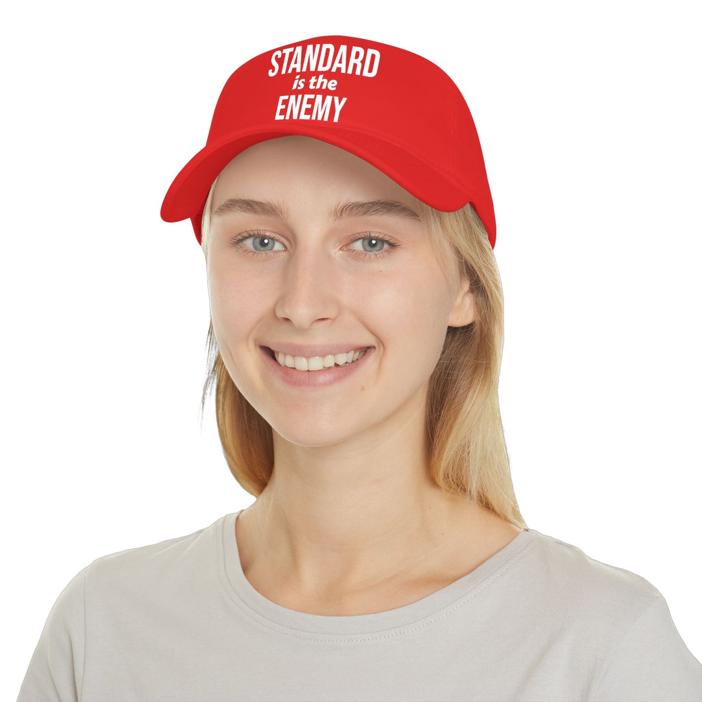"Standard Is The Enemy" Low Profile Baseball Cap – Bold Statement Dad Hat