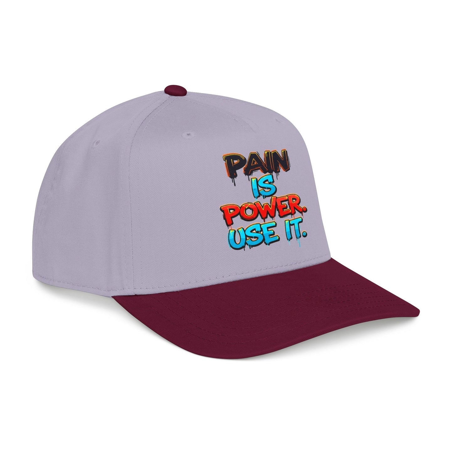 Baseball Cap — "Pain Is Power. Use It." Motivational Streetwear Hat