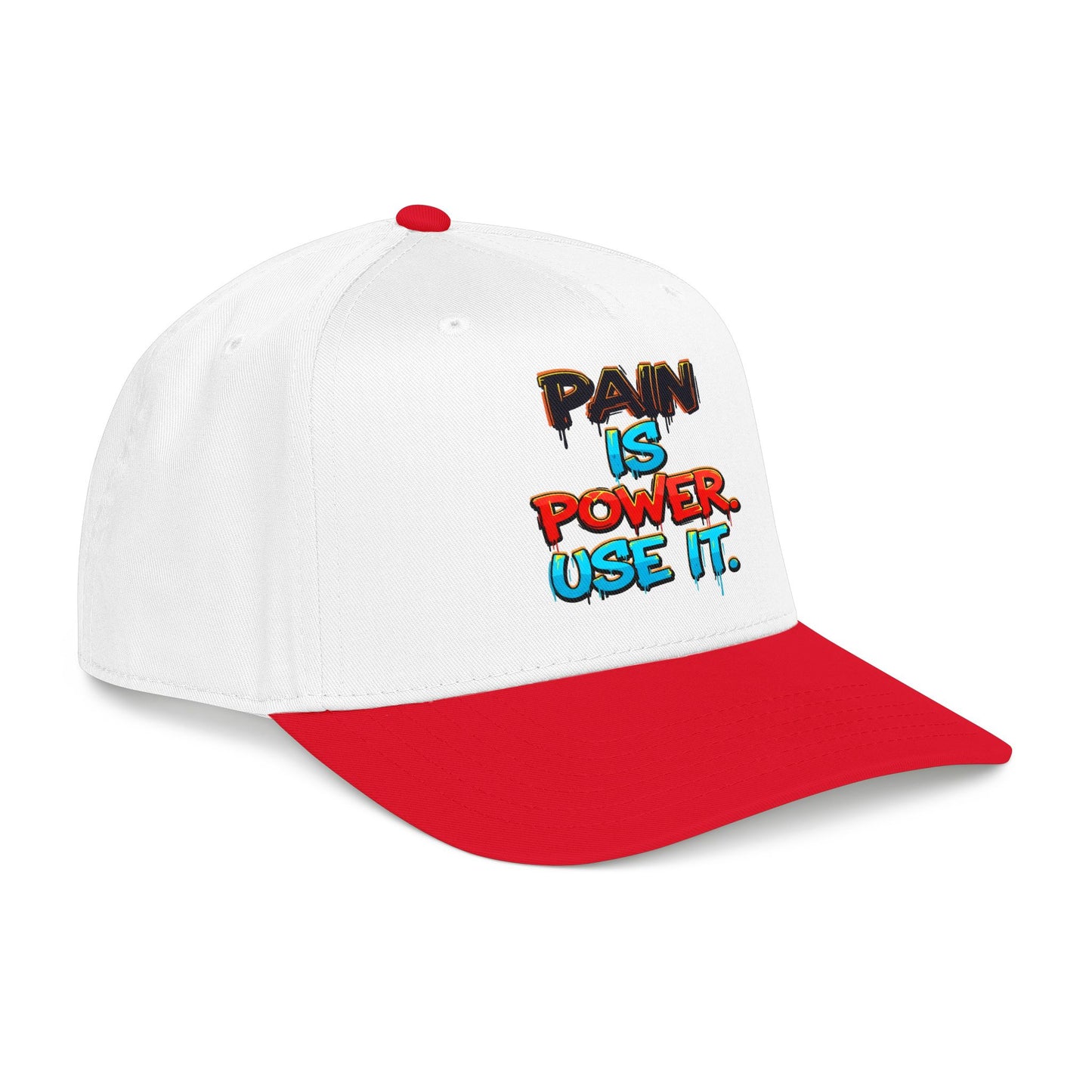 Baseball Cap — "Pain Is Power. Use It." Motivational Streetwear Hat