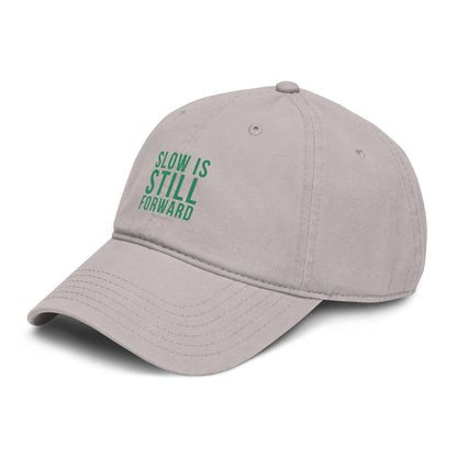 Slow Is Still Forward — Embroidered Washed Baseball Cap
