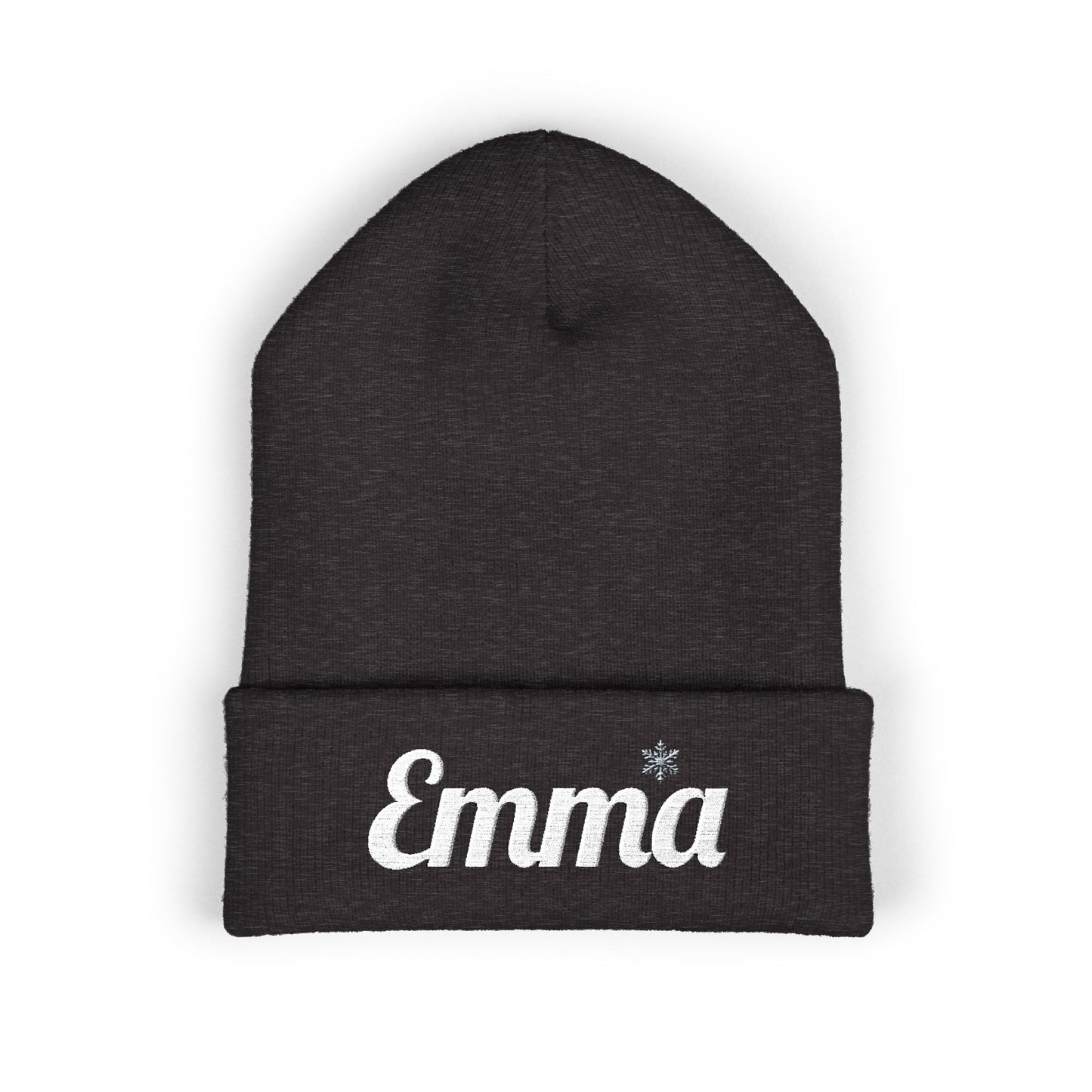 Personalized 'Emma' Embroidered Cuffed Beanie