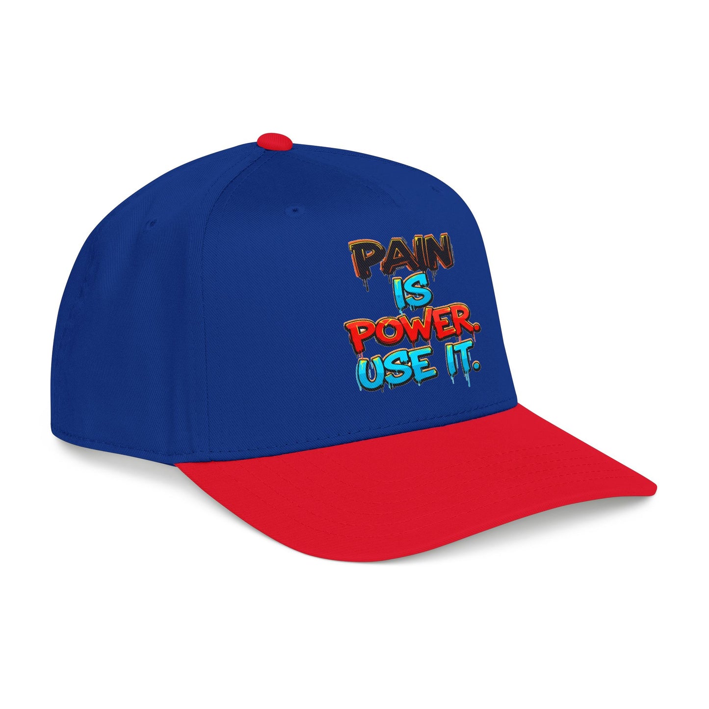 Baseball Cap — "Pain Is Power. Use It." Motivational Streetwear Hat
