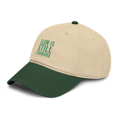 Slow Is Still Forward — Embroidered Washed Baseball Cap