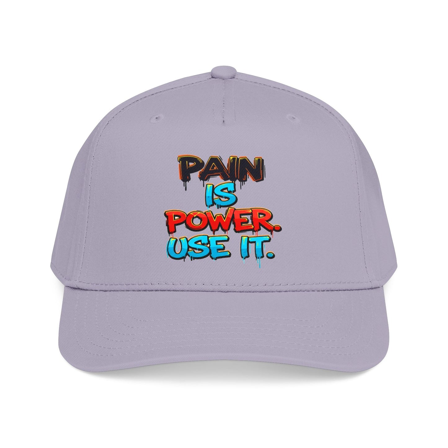 Baseball Cap — "Pain Is Power. Use It." Motivational Streetwear Hat