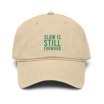 Slow Is Still Forward — Embroidered Washed Baseball Cap