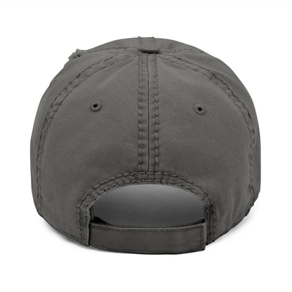 Distressed Dad Hat with Worry Less Live More Embroidery, Casual Sun Hat, Gift for Dads, Relaxed Fit Cap, Everyday Accessory