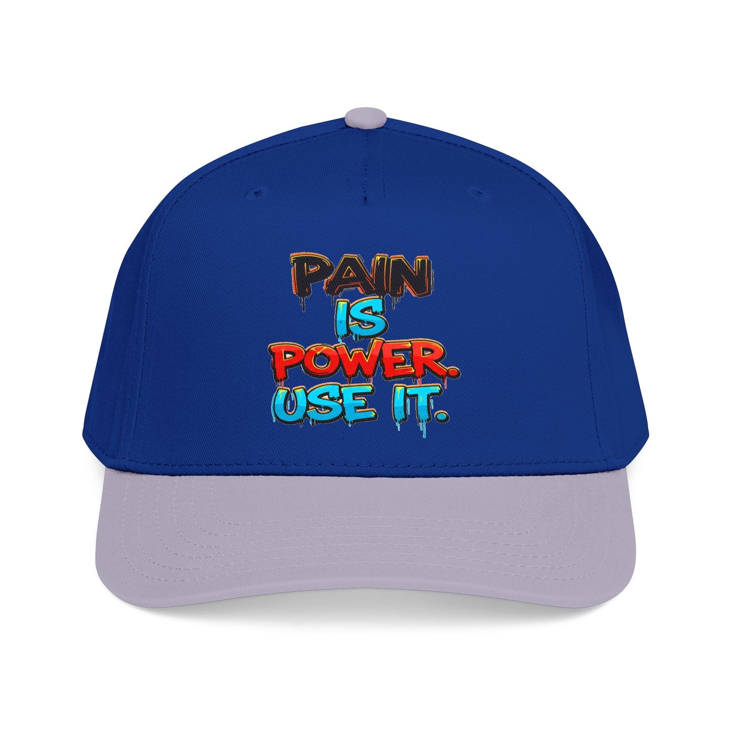 Baseball Cap — "Pain Is Power. Use It." Motivational Streetwear Hat