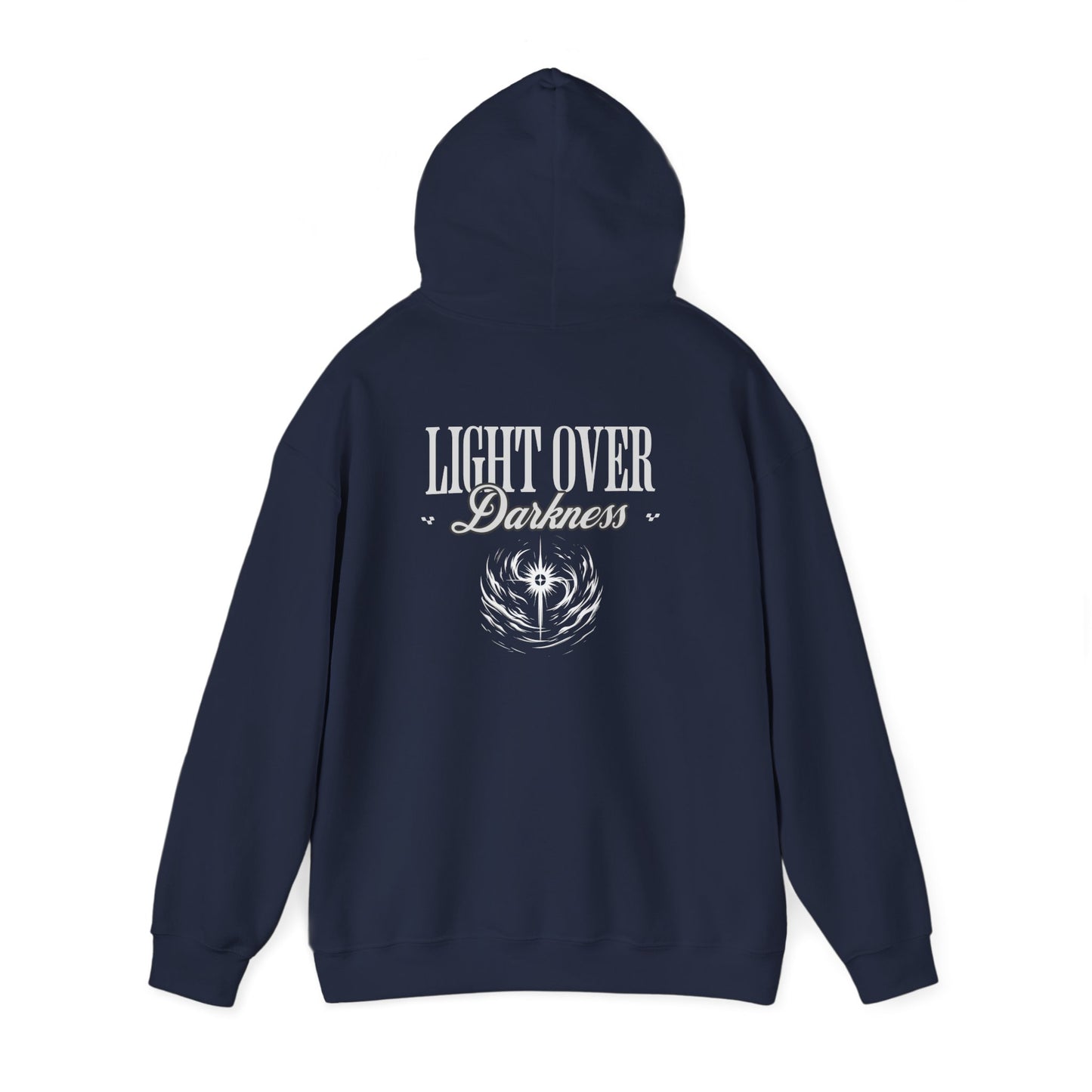 Stylish Unisex Light Over Darkness Hoodie - Comfort & Versatility for Every Season