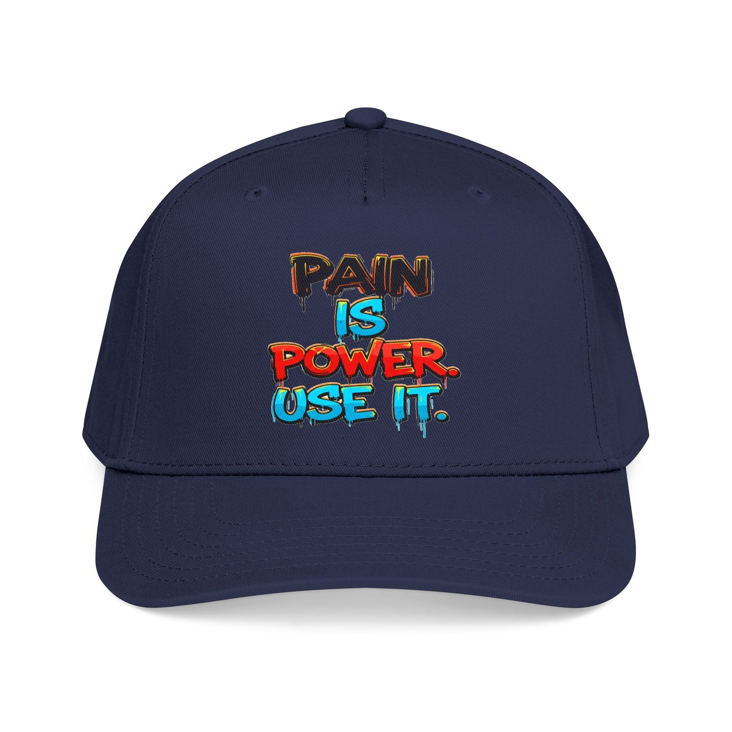 Baseball Cap — "Pain Is Power. Use It." Motivational Streetwear Hat