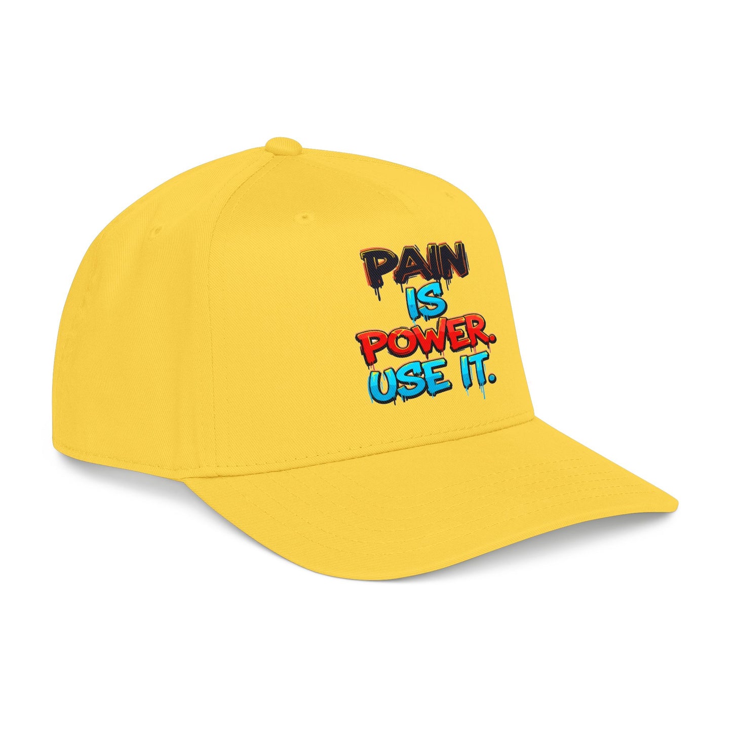 Baseball Cap — "Pain Is Power. Use It." Motivational Streetwear Hat