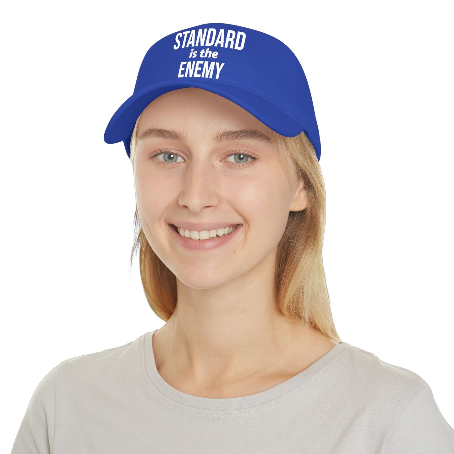 "Standard Is The Enemy" Low Profile Baseball Cap – Bold Statement Dad Hat