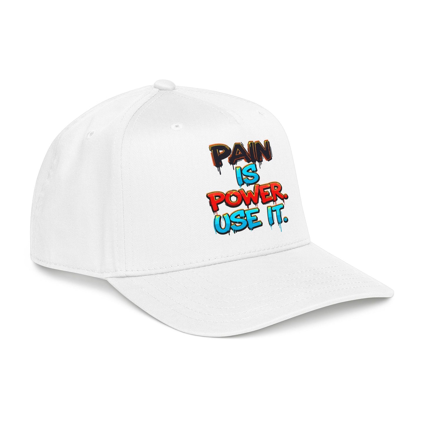 Baseball Cap — "Pain Is Power. Use It." Motivational Streetwear Hat