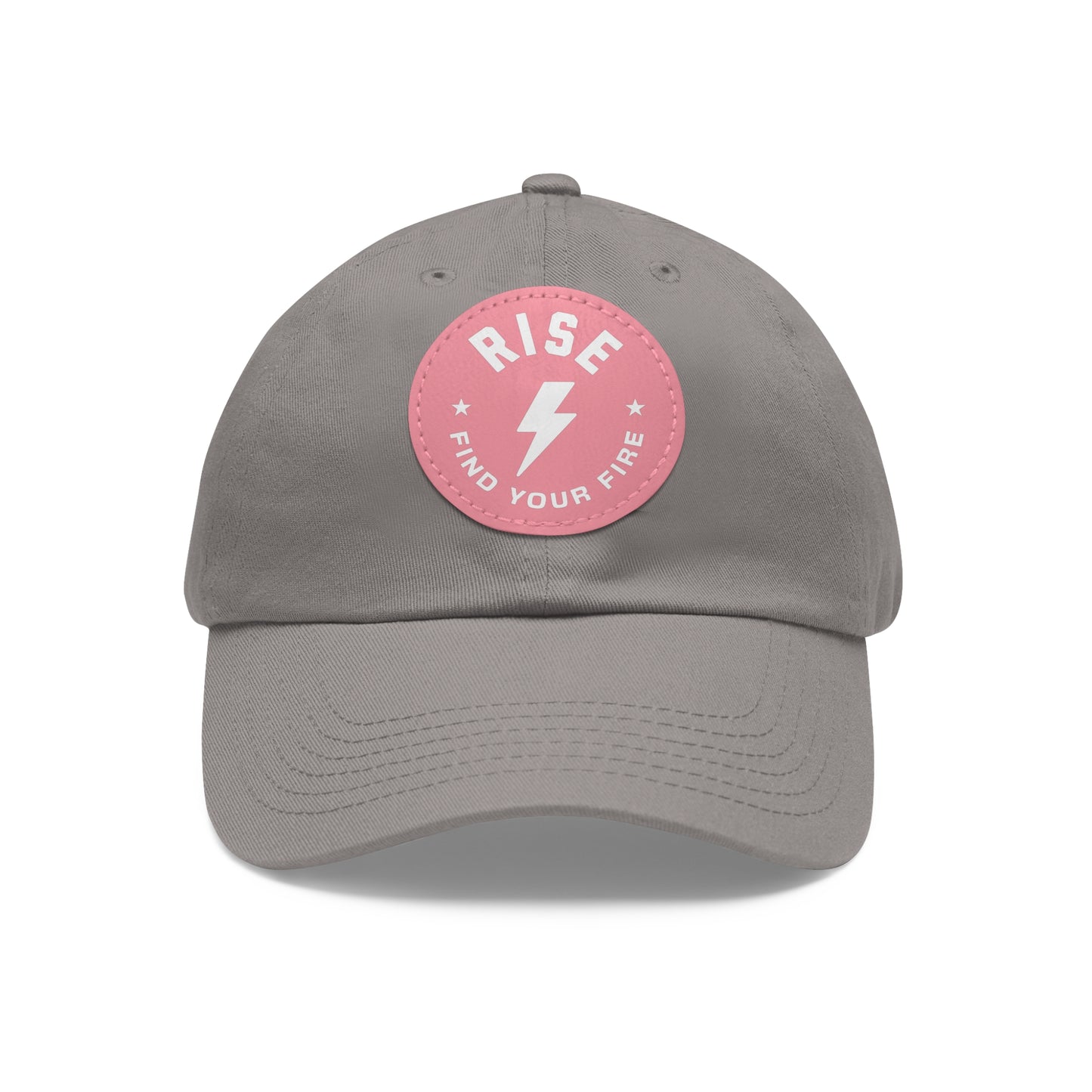 Motivational Dad Hat with Leather Patch, Custom Baseball Cap, Stylish Sun Hat
