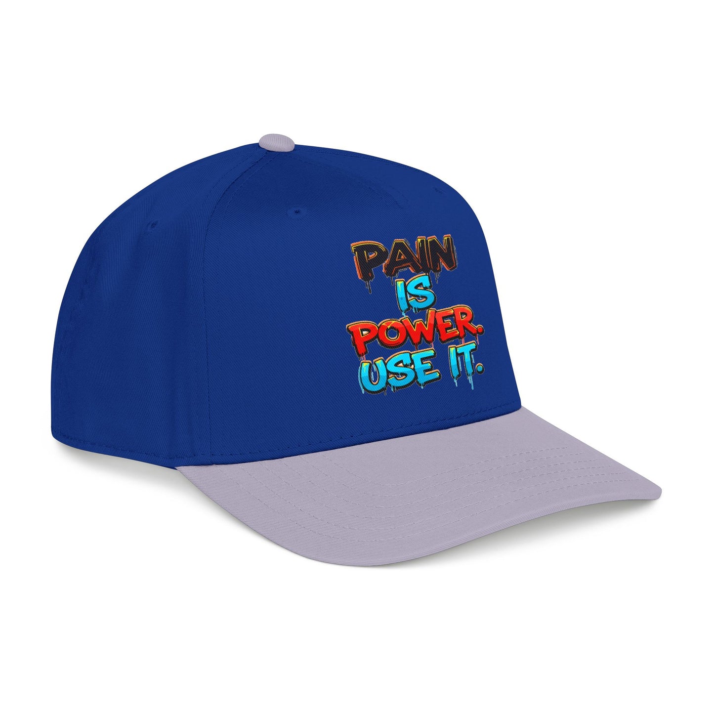 Baseball Cap — "Pain Is Power. Use It." Motivational Streetwear Hat
