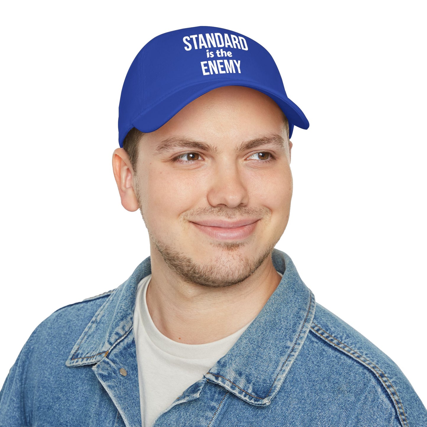 "Standard Is The Enemy" Low Profile Baseball Cap – Bold Statement Dad Hat