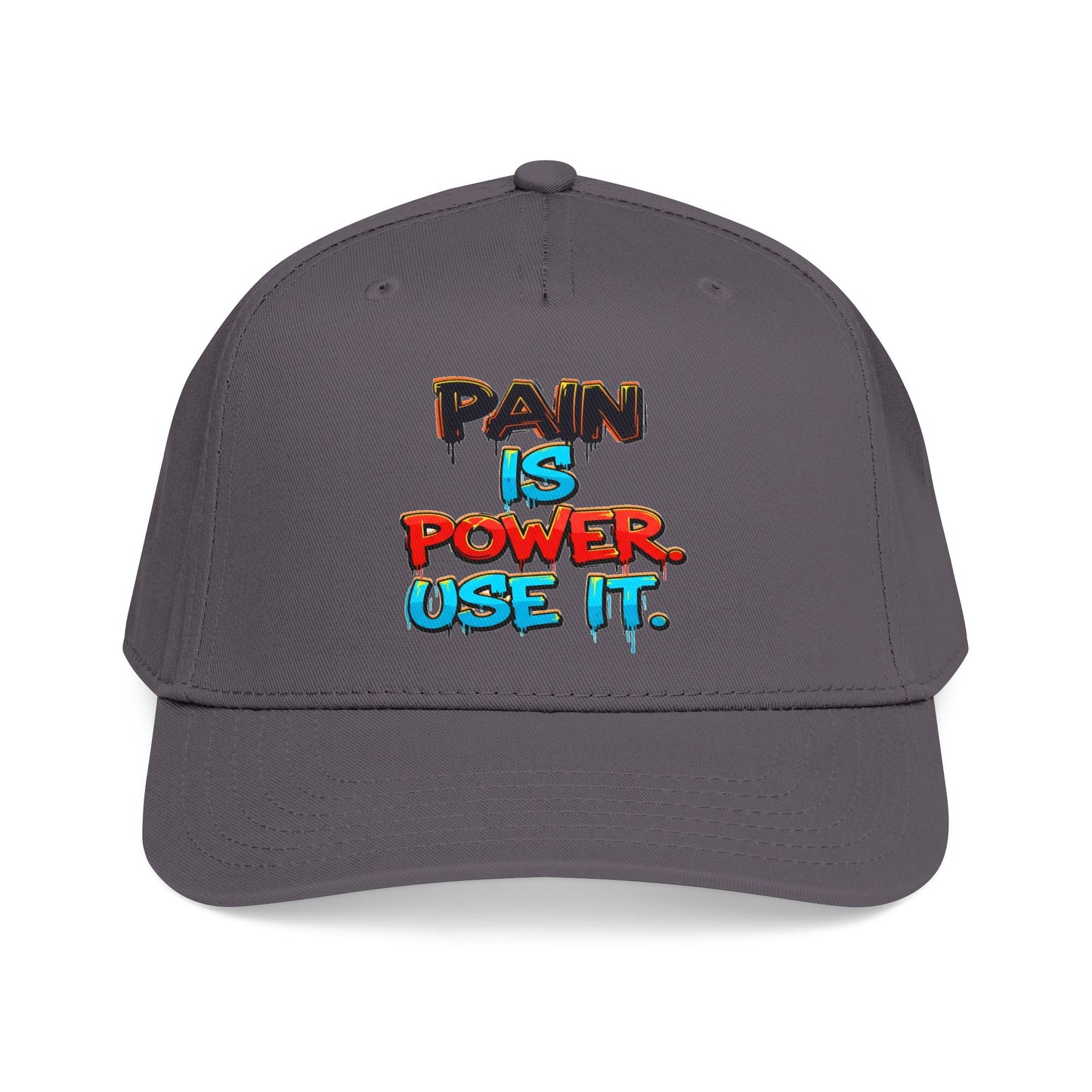 Baseball Cap — "Pain Is Power. Use It." Motivational Streetwear Hat