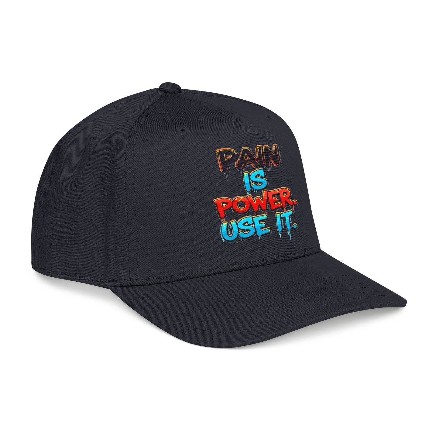 Baseball Cap — "Pain Is Power. Use It." Motivational Streetwear Hat