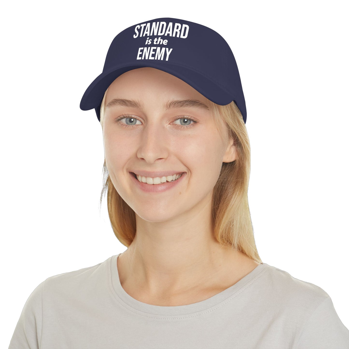 "Standard Is The Enemy" Low Profile Baseball Cap – Bold Statement Dad Hat