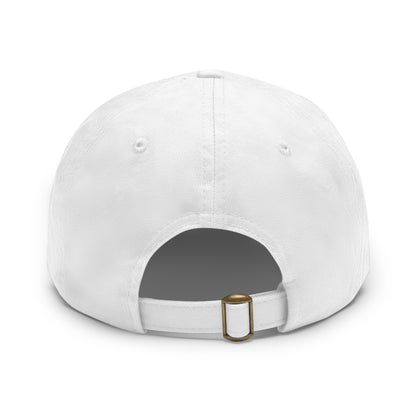 Motivational Dad Hat with Leather Patch, Custom Baseball Cap, Stylish Sun Hat