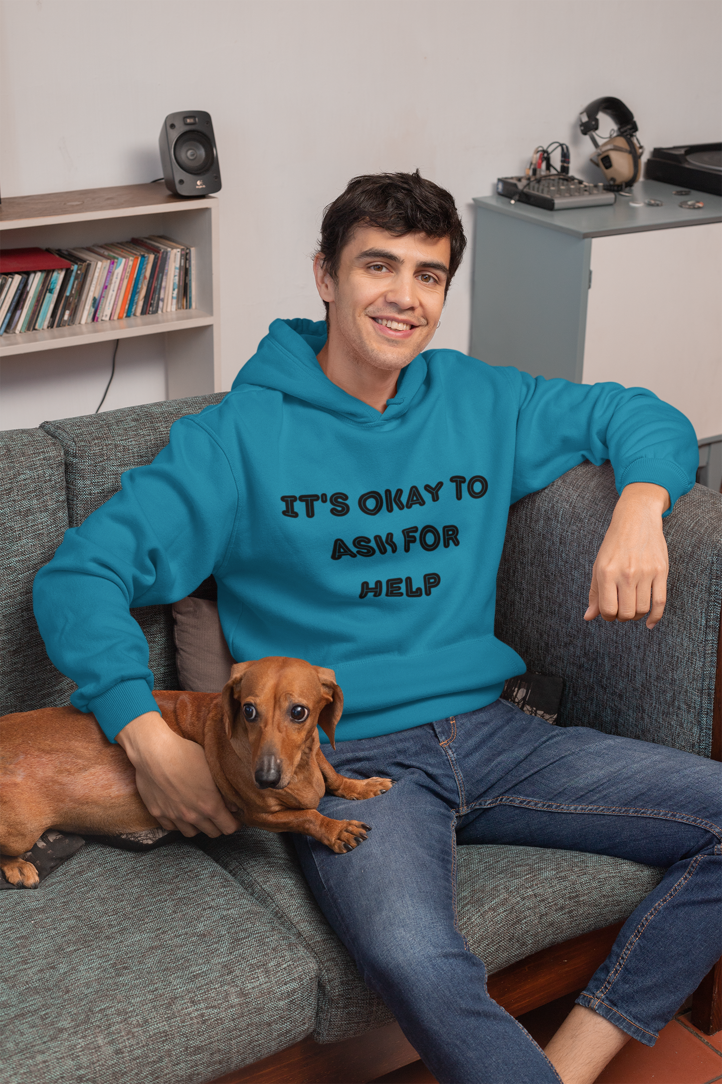 It's okay to ask for help Unisex Heavy Blend Hooded