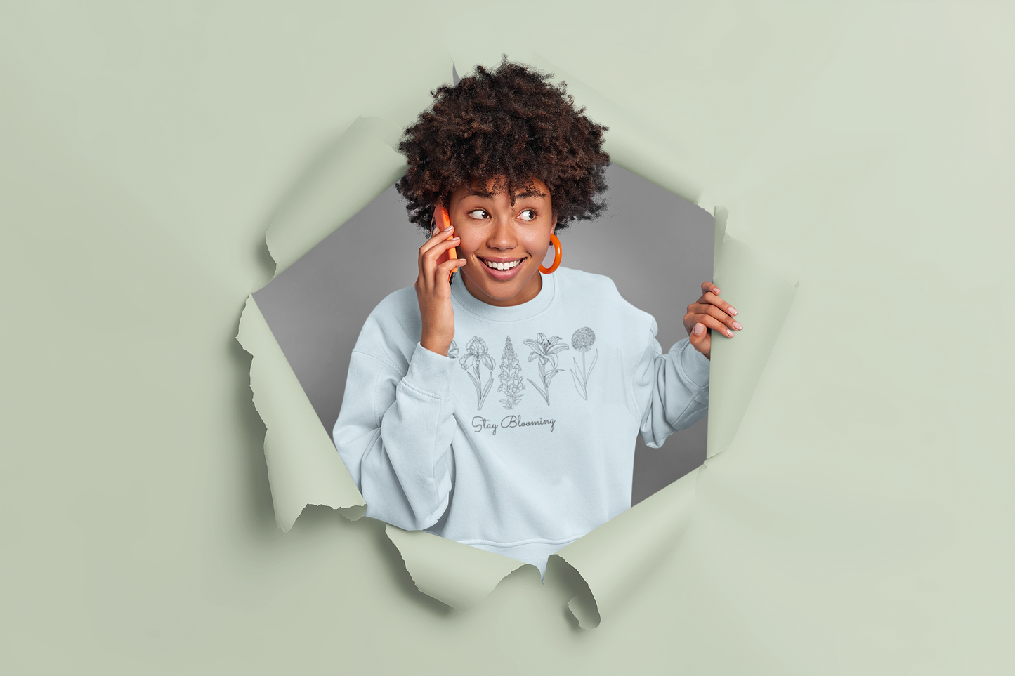 Stay Blooming Floral Crewneck Sweatshirt