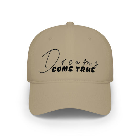 Dreams Come True Baseball Cap — Inspirational Red Low Profile Hat