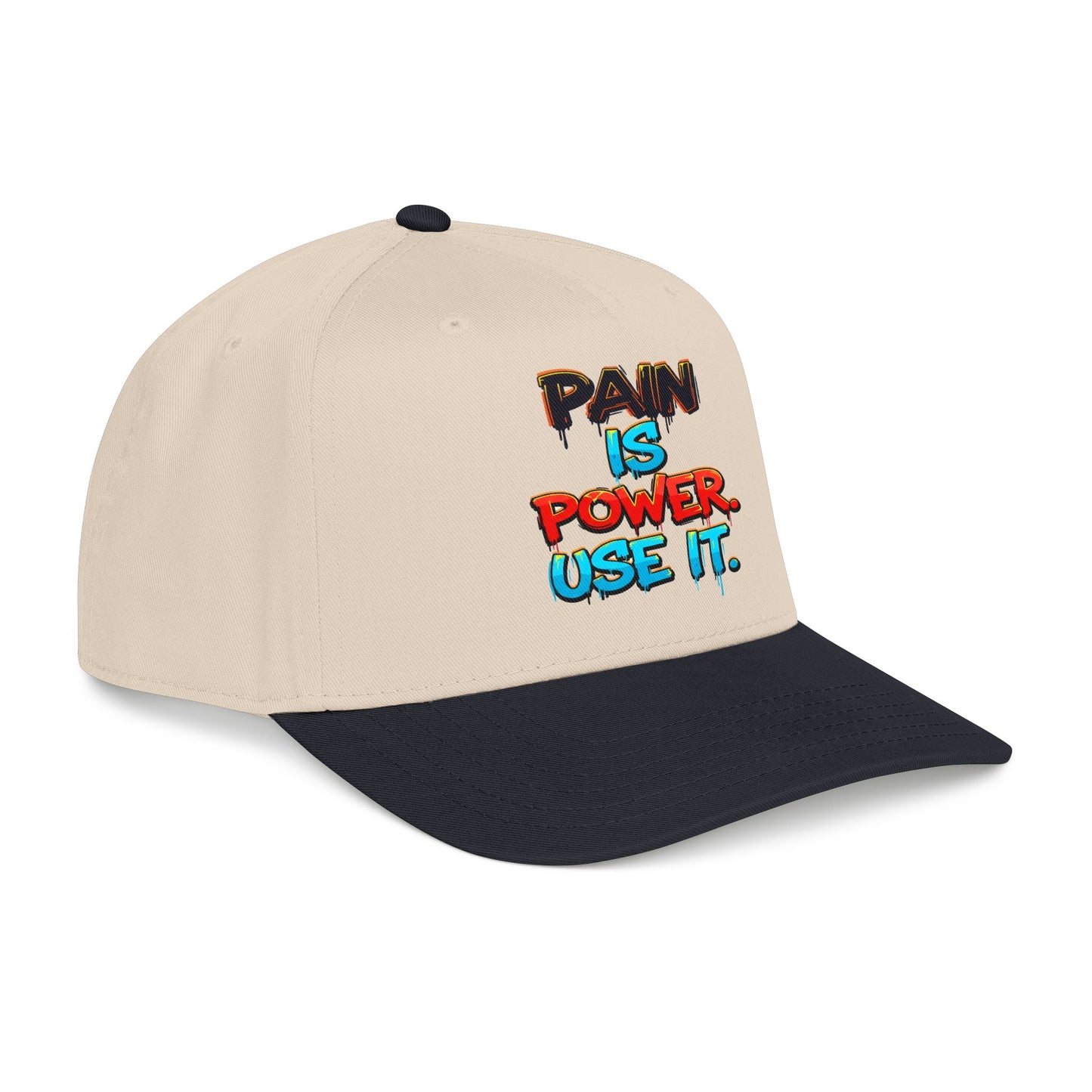 Baseball Cap — "Pain Is Power. Use It." Motivational Streetwear Hat