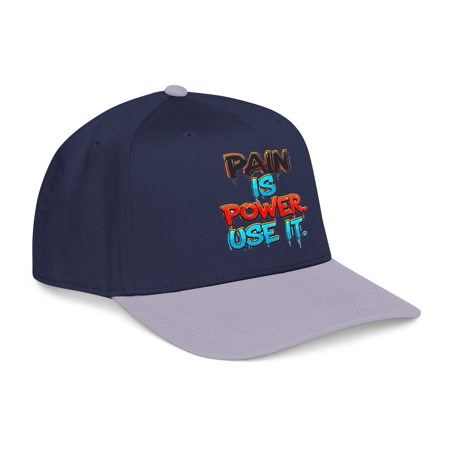 Baseball Cap — "Pain Is Power. Use It." Motivational Streetwear Hat