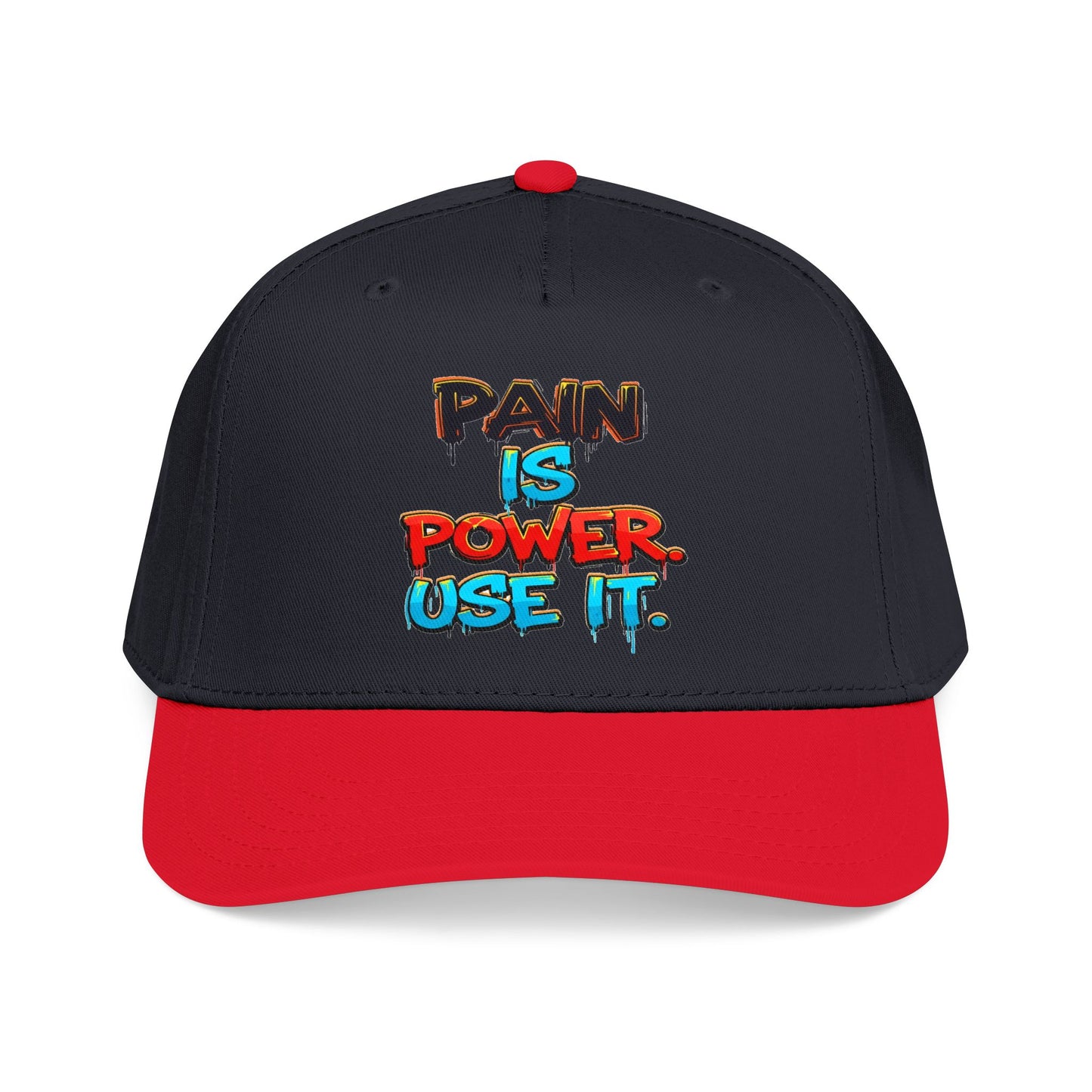 Baseball Cap — "Pain Is Power. Use It." Motivational Streetwear Hat