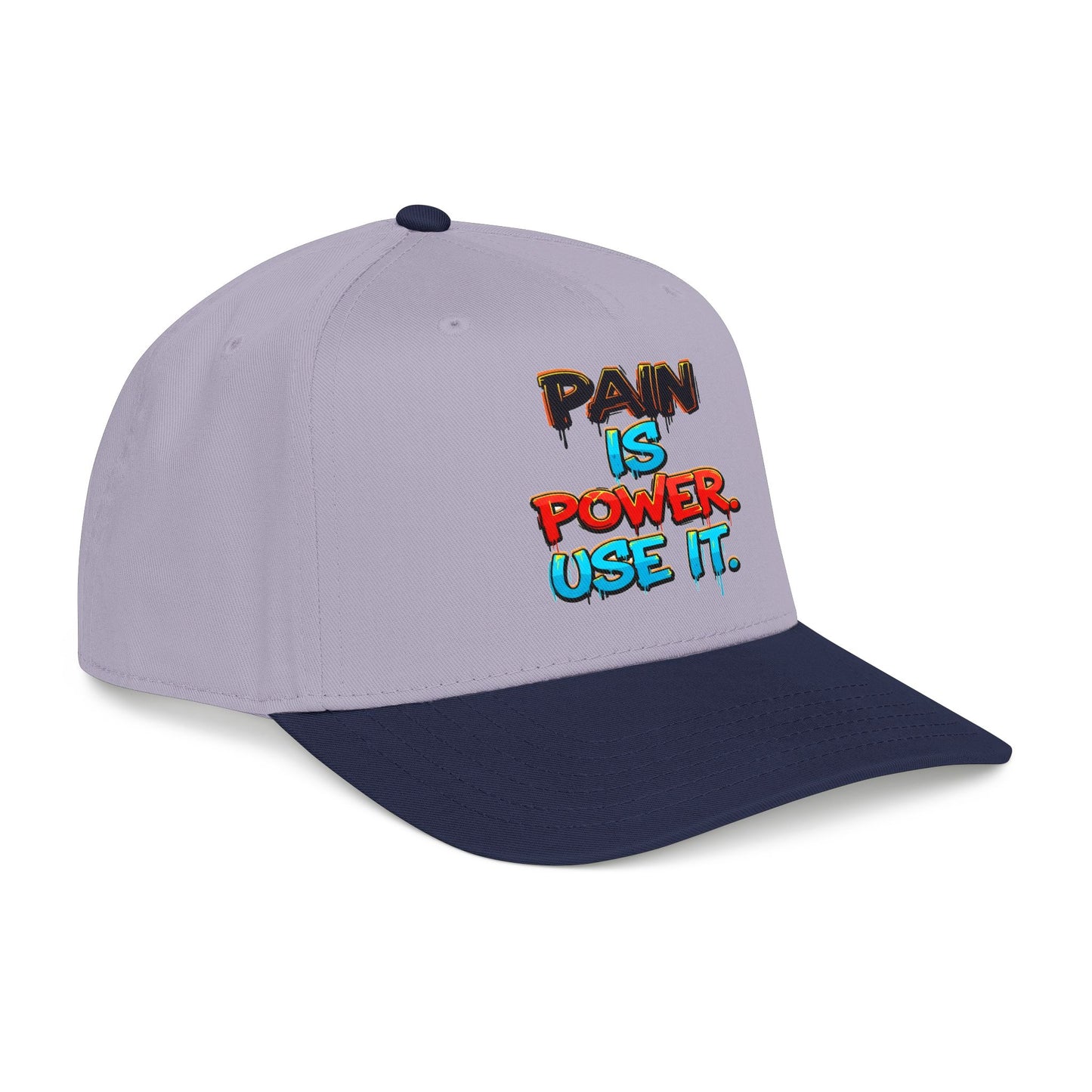 Baseball Cap — "Pain Is Power. Use It." Motivational Streetwear Hat