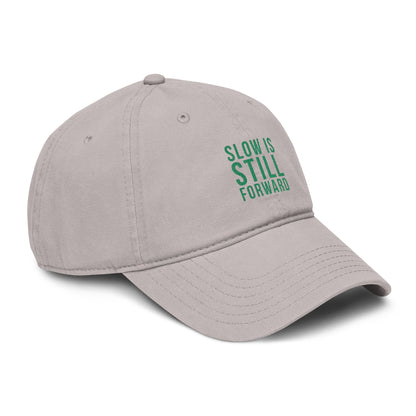 Slow Is Still Forward — Embroidered Washed Baseball Cap