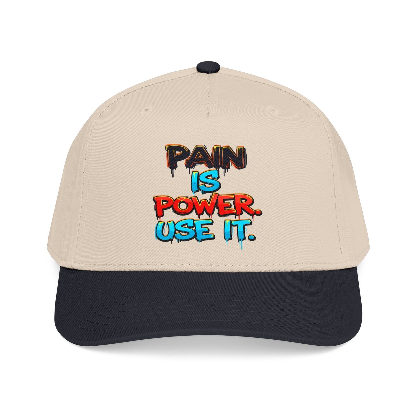 Baseball Cap — "Pain Is Power. Use It." Motivational Streetwear Hat
